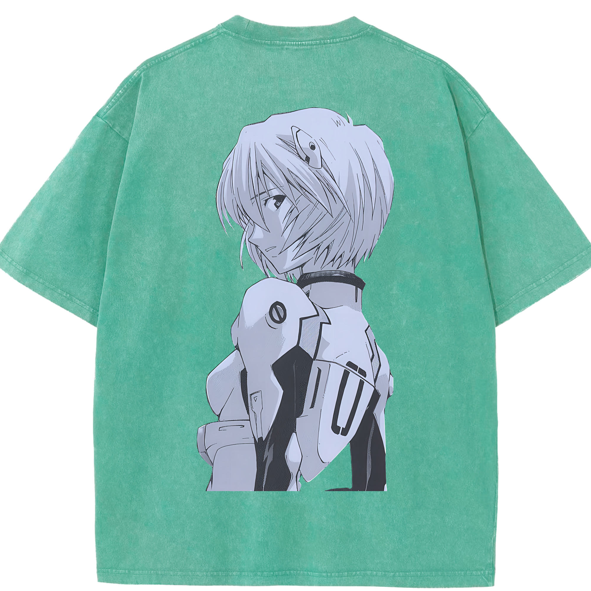 （画像用） EVA 新世紀エヴァンゲリオン 綿100% ヴィンテージ風 半袖Tシャツ（背面プリント）